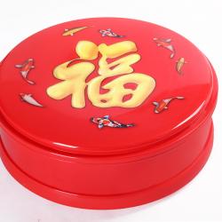 八格圆型旋转糖果盒