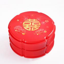 二层花型旋转糖果盒