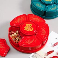 福鱼旋转糖果盒（红/绿）