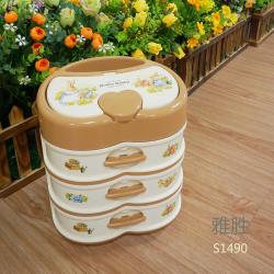 波比心形组合柜（小四层