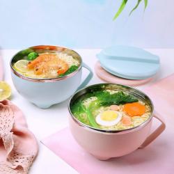 乐味不锈钢泡面碗（1100