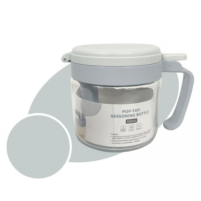 弹盖玻璃调料瓶(圆形)