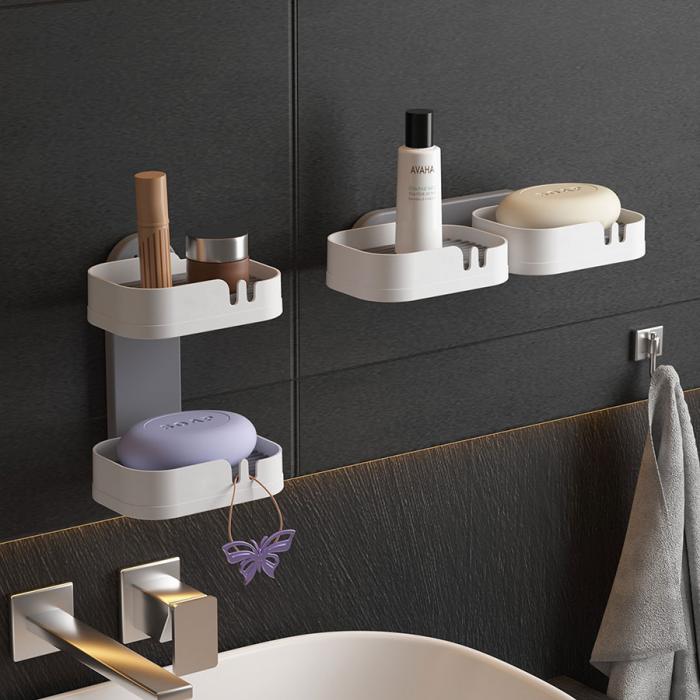 壁挂双格收纳架