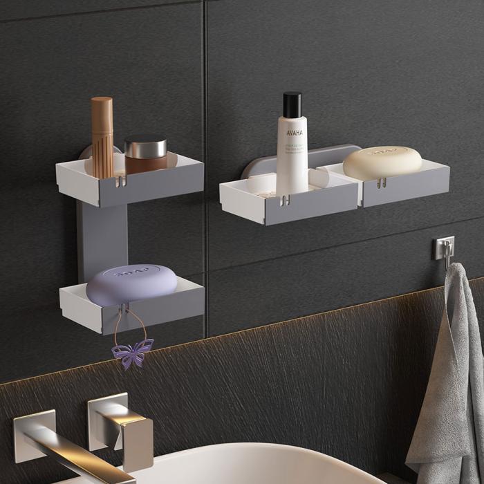 壁挂双格收纳架