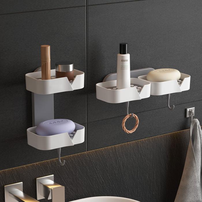 壁挂双格收纳架