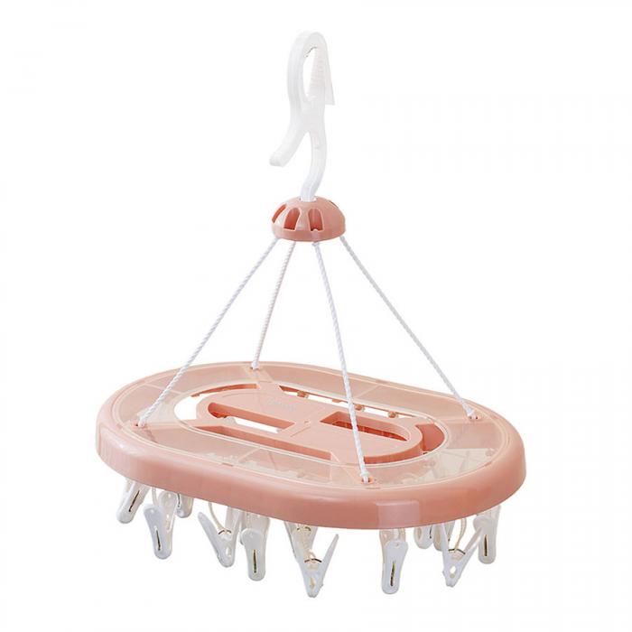 晶彩长圆形24夹晾衣架