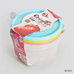 0273怡味圆形保鲜盒（三