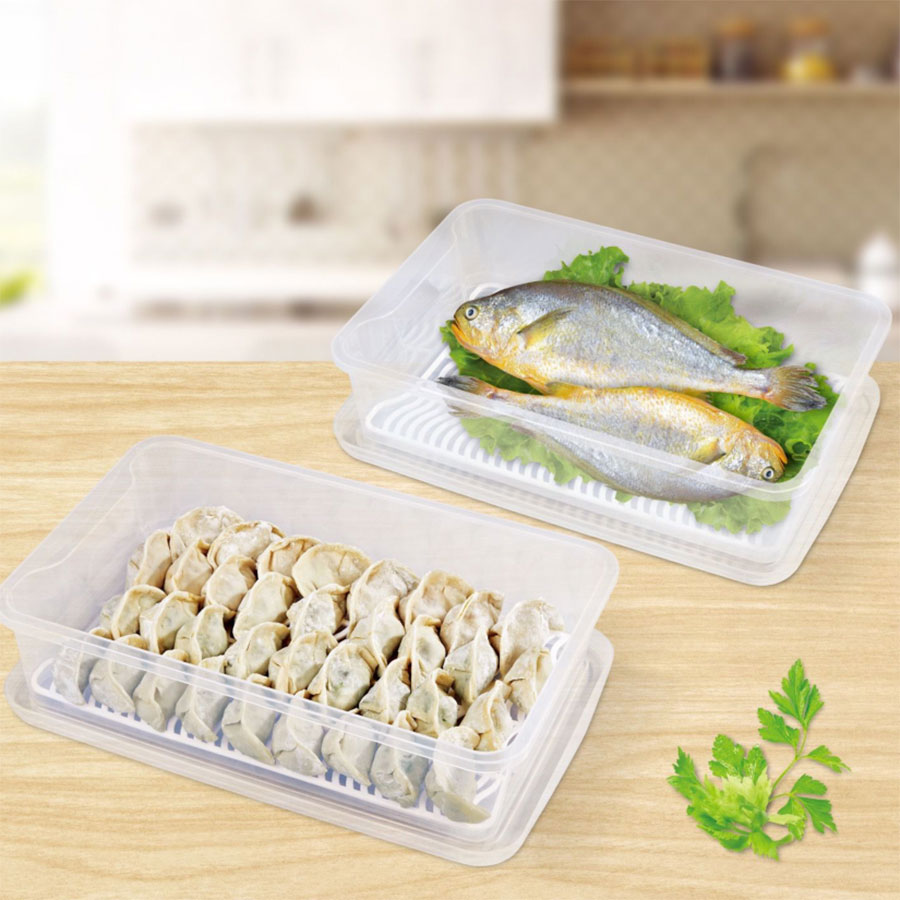 多用冰箱沥水收纳盒