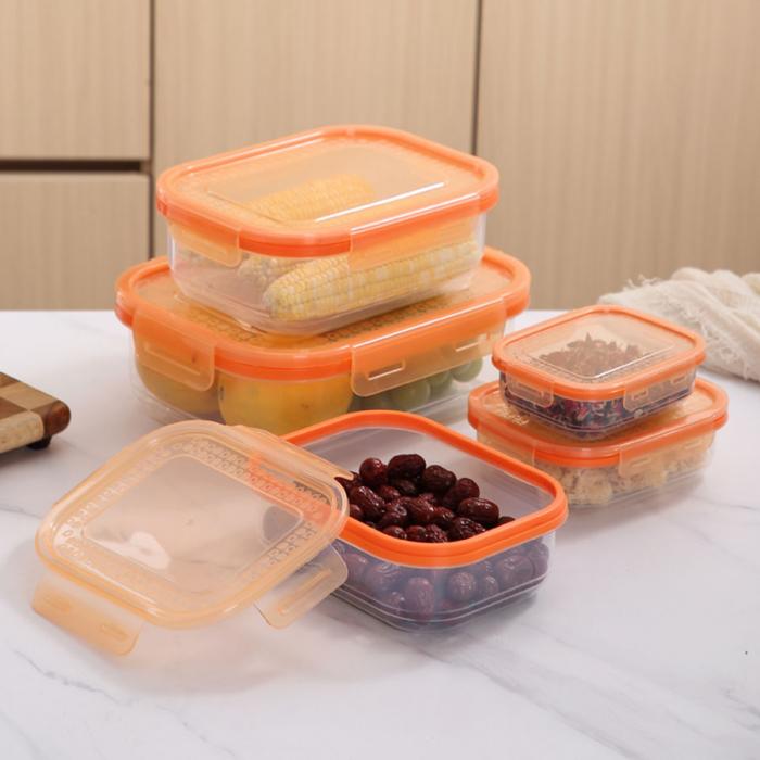 鲜净无缝密封保鲜盒(长方3件套/5件套)