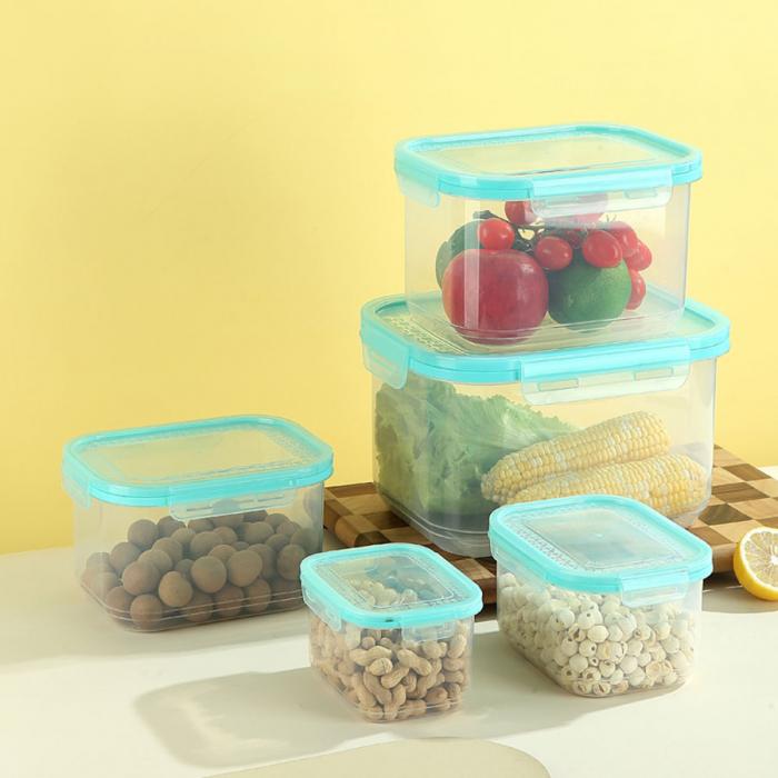 鲜净无缝密封保鲜盒(长方加高款3件套/5件套