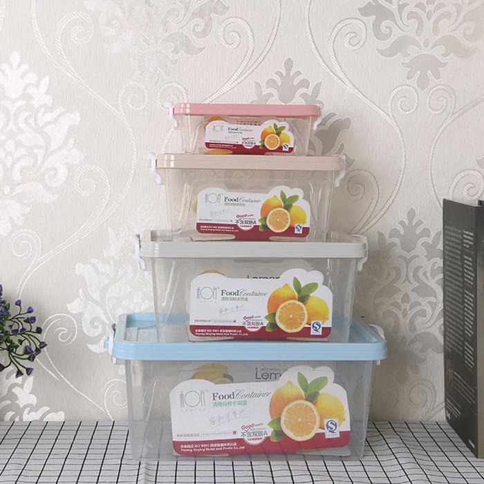 清雅保鲜多用盒(4件套/5L/3L/1.7L/0.6L) 新