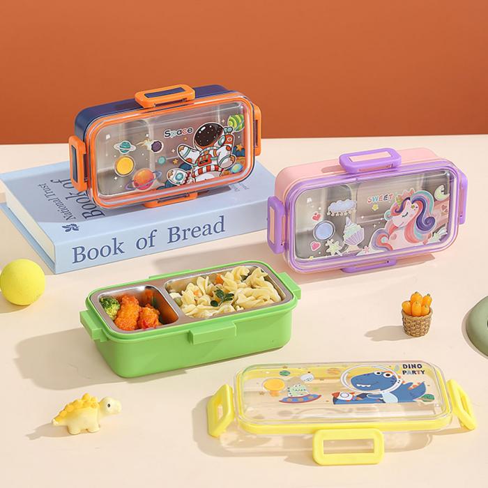 童趣迷你不锈钢餐盒(单格530ml+沙拉碗80ml/