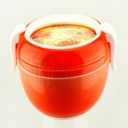 水晶两层饭盒600ml