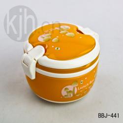 时尚小圆形手提饭盒