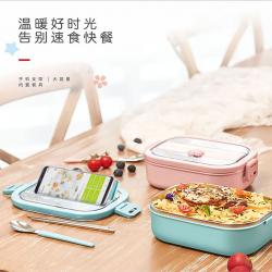 美悦单层不锈钢餐盒（带