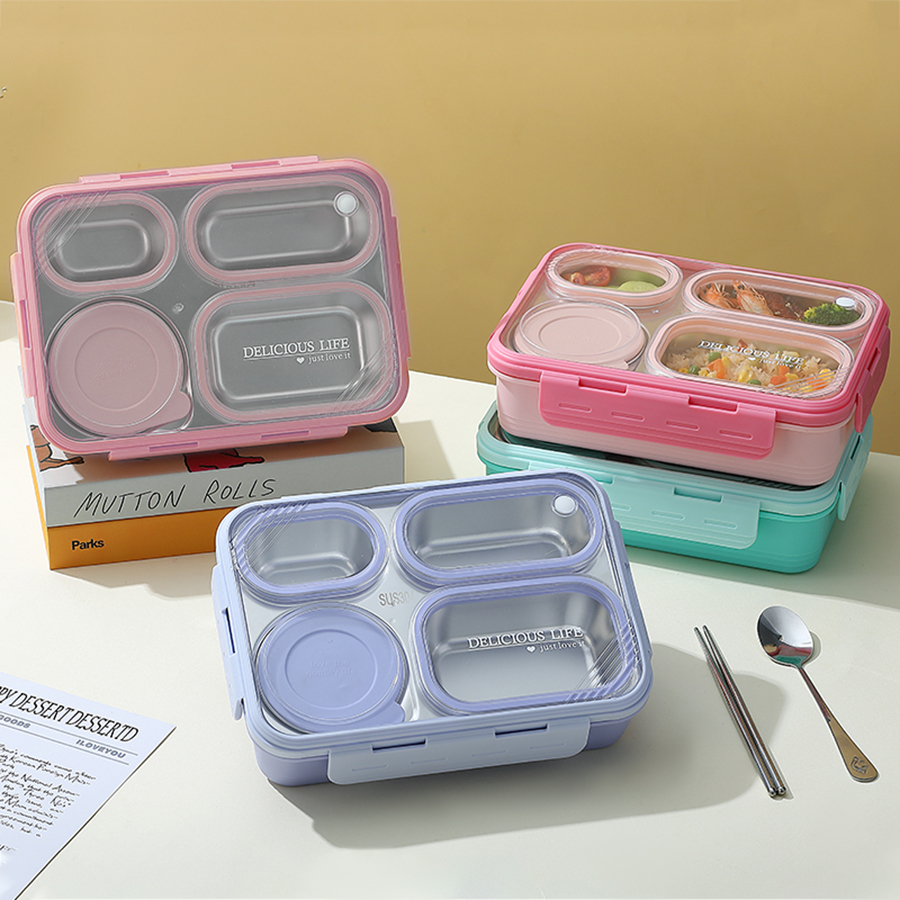 中号4格不串味不锈钢