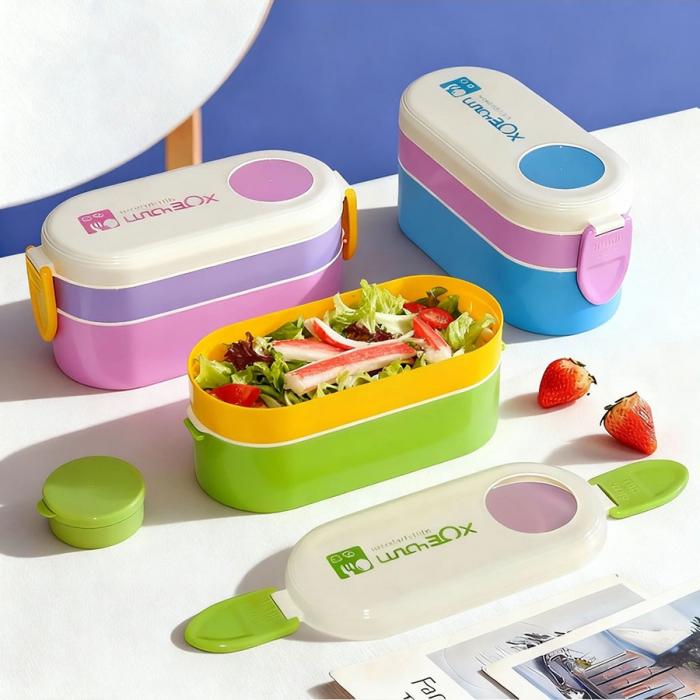 双层便当盒(700ML)