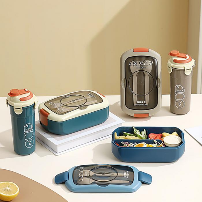 北欧汽车型饭盒套装(饭盒750ML+水杯450ml)