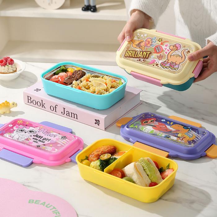 星樂卡通便当盒PP款二格/不锈钢款一格/二格