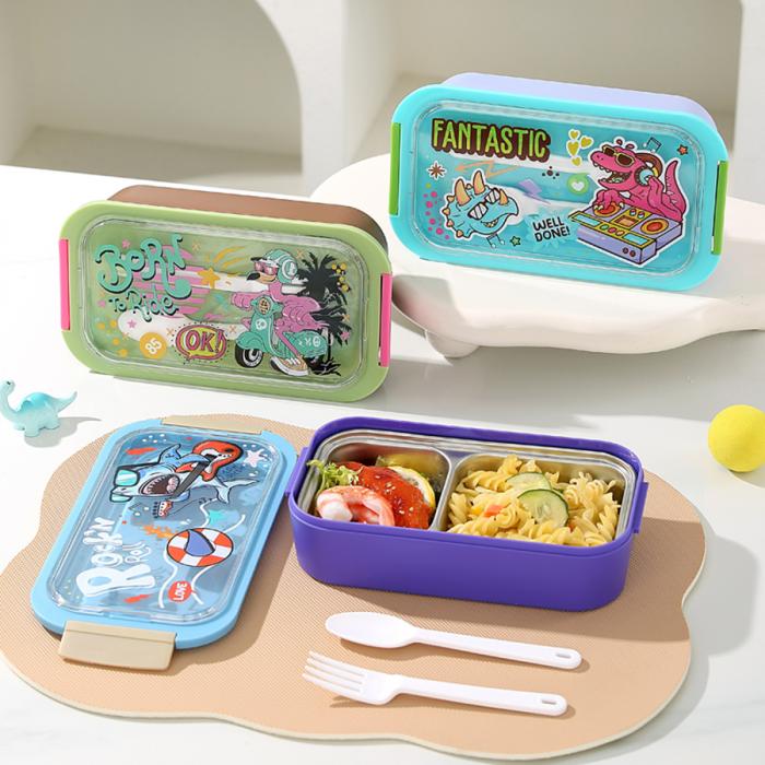 星樂卡通便当盒PP款750ml/不锈钢款500ml