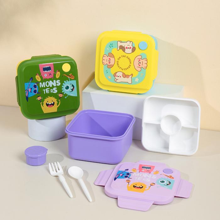 快乐派对圆形/方形饭盒/小趣怪方形饭盒